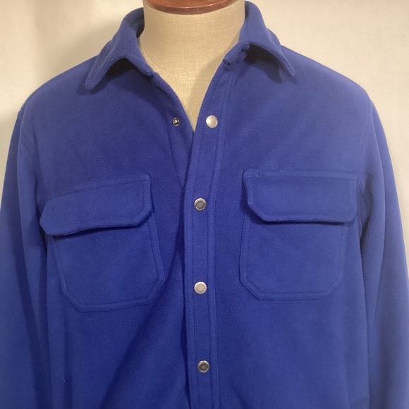 Men’s Duluth Trading Co Shoremans blue Fleece Jacket size medium Royal Blue - Picture 2 of 10